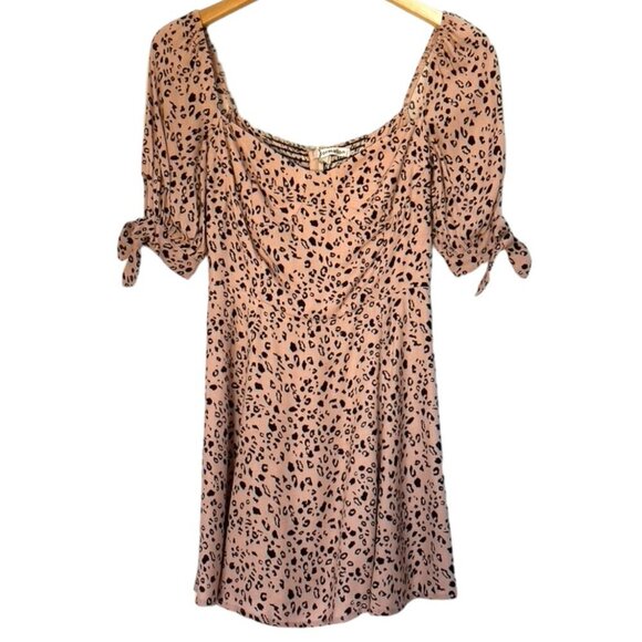 Reformation Quin Tie Sleeve Mini Dress - Picture 2 of 13